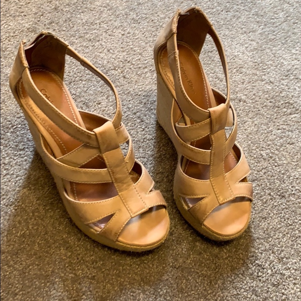 Size 7 Calvin Klein wedges